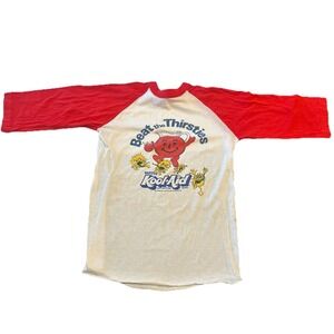 VTG 1980s 90s Kool-Aid OH YEAH Beat the Thirsties Youth Shirt Size L